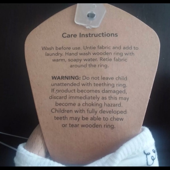 👶🏼 🦷 🧸 Rae Dunn Baby Teething Ring - Picture 6 of 8